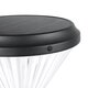 VEGGIE 90522 Φωτιστικό Κολωνάκι Κήπου LED 10W 500lm 120° με Ενσωματωμένο Φωτοβολταϊκό Panel 6V 2W & Επαναφορτιζόμενη Μπαταρία Li-ion 3.2V 6000mAh με Αισθητήρα Ημέρας-Νύχτας Αδιάβροχο IP65 Ψυχρό Λευκό 6000K - Sanan SMD Chip - Μαύρο - Μ26 x Π26 x Υ60cm - 2 Χρόνια Εγγύηση - 4