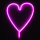 78593 Φωτιστικό Ταμπέλα Φωτεινή Επιγραφή NEON LED Σήμανσης HEART LINE 5W με Καλώδιο Τροφοδοσίας USB - Μπαταρίας 3xAAA (Δεν Περιλαμβάνονται) - Ροζ - 5