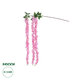 Artificial Garden PINK WISTERIA FLOWER BRANCH 21518 Τεχνητό Διακοσμητικό κλαδί Βιστέρια Ροζ Φ45 x Υ120cm