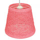 Vintage Κρεμαστό Φωτιστικό Οροφής Μονόφωτο Ροζ Ξύλινο Ψάθινο Rattan Φ32  ARGENT PINK 00996 - 4