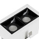 LUMINAR SUPERIOR 60316 Χωνευτό LED Spot Downlight TrimLess 4W 560lm 36° AC 220-240V IP20 Μ7.5 x Π4.3 x Υ4.5cm - Λευκό με Μαύρο Κάτοπτρο - Φυσικό Λευκό 4500K - Bridgelux High Lumen Chip Gen2 - TÜV Certified Driver - 5 Years Warranty - 8