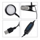RING 85823 Μοντέρνο Επιτραπέζιο Φωτιστικό Πορτατίφ LED 5W 500lm 180° DC 5V - με Καλώδιο Τροφοδοσίας USB 2.0 - Ενσωματωμένο Χειριστήριο Εναλλαγής Χρωμάτων - CCT Θερμό Λευκό 2700K - Φυσικό Λευκό 4500K - Ψυχρό Λευκό 6000K Dimmable - Φ6 x Μ35 - 6