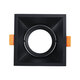 ALPHA 77833 Χωνευτό Κινούμενο Τετράγωνο Σποτ Οροφής για Λάμπα MR16/GU10 - IP20 - Χυτό Αλουμίνιο - Μ9 x Π9 x Υ4.5cm - Μαύρο - 5 Χρόνια Εγγύηση - 3