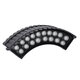 TREELIGHT-JINA 90695 Κυρτή Μπάρα Φωτισμού Wall Washer με Αντιθαμβωτική Γρίλια Ειδική για Φυτά - Δέντρα LED 18W 1530lm 10° DC 24V Αδιάβροχο IP67 L29 x W11 x H10.5cm RGBW DMX512 - Γκρι Ανθρακί - 3 Years Warranty - 3