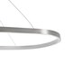 BOLIVAR 61273 Μοντέρνο Κρεμαστό Φωτιστικό Οροφής LED 54W 6210lm 360° AC 220-240V IP20 Ρυθμιζόμενο Λευκό CCT με Χειριστήριο από 2700K έως 6000K Dimmable - Lumileds SMD Chip - Νίκελ Βούρτσας - Μ120 x Π30 x Υ2cm - 3 Χρόνια Εγγύηση - 6