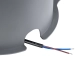 FLOODSIMA 90493 Κινούμενος Προβολέας Σποτ Wall Washer με Αντιθαμβωτική Γρίλια LED 24W 2160lm 30° DC 24V Αδιάβροχο IP67 Θερμό Λευκό 2700K Dimmable - Bridgelux SMD Chip - Γκρι Ανθρακί - Μ14.5 x Π24.2 x Υ22.5cm - 3 Χρόνια Εγγύηση - 10