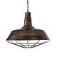 RAY 01045 Vintage Κρεμαστό Φωτιστικό Οροφής με Ντουί 1 x E27 AC 220-240V IP20 - Χάλκινο Εφέ Σκουριάς - Μ46 x Π46 x Υ36cm - 4
