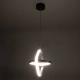 ROSE 61064 Μοντέρνο Κρεμαστό Φωτιστικό Οροφής LED 22W 2200lm 300° AC 220-240V IP20 Ρυθμιζόμενο Λευκό CCT με On/Off 2700K/4500K/6000K - Lumileds SMD Chip - Μαύρο Ματ - Μ24 x Π22 x Υ24cm - 3 Χρόνια Εγγύηση - 9