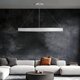 kelvo® VENOM KLV-101-0194 Κρεμαστό Φωτιστικό Οροφής LED 75W 7500lm 120° AC 220-240V IP20 Ρυθμιζόμενο Λευκό CCT με Χειριστήριο από 2700K έως 6000K Dimmable - Lumileds SMD Chip - Λευκό Ματ - Μ100 x Π100 x Υ6.5cm - 3 Χρόνια Εγγύηση - 2