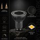 kelvo® KYRON DARK 36° KLV-103-0008 Σποτ GU10 MR16 με Honeycomb Anti-Glare Reflector LED 7W 770lm CRI (Ra) ≥ 90 36° AC 220-240V IP20 Θερμό Λευκό 2700K Dimmable - Bridgelux COB Chip - Γκρι Ανθρακί & Μαύρο Ματ - Μ5 x Π5 x Υ5.7cm - 3 Χρόνια Εγγύηση - 7