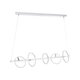 CIRCOLARE 61320 Κρεμαστό Φωτιστικό Οροφής Design LED CCT 75W 8400lm 360° AC 220-240V - Εναλλαγή Φωτισμού μέσω Τηλεχειριστηρίου All In One Ψυχρό 6000k+Φυσικό 4500k+Θερμό 2700k Dimmable Μ120 x Π25 x Υ25cm - Λευκό - 4
