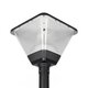 TOPIS GLB-103-0021 Φωτιστικό Κεφαλής Post Top Πλατείας/Πάρκου/Κήπου LED 50W 4500lm 360° AC 220-240V Αδιάβροχο IP65 Θερμό Λευκό 2700K - Sanan SMD Chip - Μαύρο Ματ - Μ45 x Π45 x Υ40cm - 3 Χρόνια Εγγύηση - 1