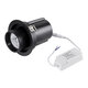 VIRGO-M 60309 Χωνευτό LED Spot Downlight TrimLess Φ11cm 12W 1500lm 36° AC 220-240V IP20 Φ11cm x Υ11.5cm - Στρόγγυλο - Μαύρο - Θερμό Λευκό 2700K - Bridgelux COB - 5 Years Warranty - 15