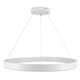 kelvo® VENOM KLV-101-0191 Κρεμαστό Φωτιστικό Οροφής LED 67W 6700lm 120° AC 220-240V IP20 Ρυθμιζόμενο Λευκό CCT με Χειριστήριο από 2700K έως 6000K Dimmable - Lumileds SMD Chip - Λευκό Ματ - Μ80 x Π80 x Υ6.5cm - 3 Χρόνια Εγγύηση - 5