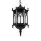 DARCY 00672 Vintage Κρεμαστό Φωτιστικό Οροφής με Ντουί 1 x E27 AC 220-240V IP20 - Μαύρο & Διάφανο - Μ35 x Π35 x Υ61cm