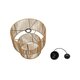 ROXXI 205-0019 Boho Κρεμαστό Φωτιστικό Οροφής με Ντουί 1 x E27 AC 220-240V IP20 - Μπεζ - M35 x Π35 x Υ37cm - 11