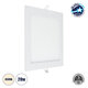 60198 Χωνευτό LED Panel 20W 2120lm 120° AC 220-240V IP20 Μ22.5 x Π22.5 x Υ1.9cm Φυσικό Λευκό 4500K - 3 Χρόνια Εγγύηση