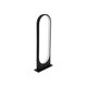 LUNEA GLB-103-0010 Φωτιστικό Κολωνάκι Κήπου LED 15W 1350lm 120° AC 220-240V Αδιάβροχο IP65 Θερμό Λευκό 2700K - Sanan SMD Chip - Μαύρο Ματ - Μ22 x Π7 x Υ60cm - 3 Χρόνια Εγγύηση