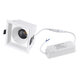PLUTO-B 60279 Χωνευτό LED Spot Downlight TrimLess Μ10.4xΠ10.4cm 15W 1875lm 38° AC 220-240V IP20 Μ10.4 x Π10.4 x Υ6.5cm - Τετράγωνο - Λευκό & Anti-Glare HoneyComb - Θερμό Λευκό 2700K - Bridgelux COB - 5 Years Warranty - 7