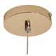 Μοντέρνο Κρεμαστό Φωτιστικό Οροφής Μονόφωτο LED Χάλκινο με Φυσητό Γυαλί  JADORE 01232 - 9