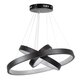 kelvo® NEMESIS KLV-101-0217 Κρεμαστό Φωτιστικό Οροφής LED 100W 10000lm 180° AC 220-240V IP20 Ρυθμιζόμενο Λευκό CCT με Χειριστήριο από 2700K έως 6000K Dimmable - Lumileds SMD Chip - Μαύρο Ματ - Μ60 x Π60 x Υ60cm - 3 Χρόνια Εγγύηση - 6