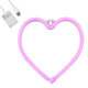78592 Φωτιστικό Ταμπέλα Φωτεινή Επιγραφή NEON LED Σήμανσης HEART 5W με Καλώδιο Τροφοδοσίας USB - Μπαταρίας 3xAAA (Δεν Περιλαμβάνονται) - Ροζ