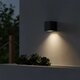 kelvo® BURANO KLV-101-0018 Φωτιστικό Τοίχου / Απλίκα για Λάμπα MR16 με Ντουί GU10 AC 220-240V Αδιάβροχο IP65 - Μαύρο Ματ - Μ8 x Π8 x Υ7cm - 1