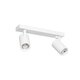 kelvo® SPOTA KLV-101-0137 Μοντέρνο Κινούμενο Φωτιστικό Σποτ Οροφής με Ντουί 2 x GU10 90° AC 220-240V IP20 - Λευκό Ματ - Μ30 x Π6 x Υ14.5cm