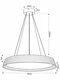 kelvo® LUMORA KLV-101-0579 Κρεμαστό Φωτιστικό Οροφής LED 36W 3600lm 120° AC 220-240V IP20 Ρυθμιζόμενο Λευκό CCT με Διακόπτη στο Driver 2700K/4500K/6000K Triac Dimmable - Lumileds SMD Chip & ENEC/TÜV Driver - Μαύρο Ματ & Εφέ Ξύλου - Μ53 x Π53 x Υ7cm - 5 Χρόνια Εγγύηση - 6