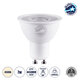 BEAMO 60121 Σποτ GU10 MR16 LED 7W 735lm 38° AC 220-240V IP20 Φυσικό Λευκό 4500K Dimmable - Bridgelux SMD Chip - Μ5 x Π5 x Υ5.2cm - 3 Χρόνια Εγγύηση