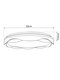 LOTUS GLB-101-0100-V2 Μοντέρνο Φωτιστικό Οροφής LED 72W 7200lm 120° AC 220-240V IP20 Ρυθμιζόμενο Λευκό CCT με Χειριστήριο από 2700K έως 6000K Dimmable - Lumileds SMD Chip - Λευκό & Μαύρο Ματ - Μ50 x Π50 x Υ9.5cm - 3 Χρόνια Εγγύηση - 6