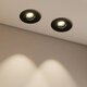 kelvo® ASYMMETRICAL KLV-101-0130 Χωνευτό Downlight Σποτ LED 7W 840lm 15°x30° AC 220-240V IP20 Θερμό Λευκό 2700K - Bridgelux COB Chip & TÜV SÜD Driver - Μαύρο Ματ - Μ8.3 x Π8.3 x Υ8.16cm / Q7.3cm - 5 Χρόνια Εγγύηση - 1