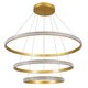kelvo® DIAMOND KLV-101-0240 Κρεμαστό Φωτιστικό Οροφής LED 120W 12000lm 180° AC 220-240V IP20 Ρυθμιζόμενο Λευκό CCT με Χειριστήριο από 2700K έως 6000K Dimmable - Lumileds SMD Chip - Χρυσό Πλατίνα - Μ80 x Π80 x Υ80cm - 3 Χρόνια Εγγύηση - 3