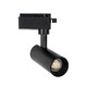 LUGANO 60804 Μονοφασικό Σποτ Ράγας LED 10W 1250lm 36° AC 220-240V IP20 Φυσικό Λευκό 4500K - Bridgelux COB Chip & TÜV SÜD Driver - Eurotrack 1PH - Μαύρο Ματ - Μ8.5 x Π5 x Υ18cm - 5 Χρόνια Εγγύηση - 1