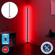 Μοντέρνο Minimal Επιδαπέδιο Μαύρο Φωτιστικό 100cm LED 16 Watt με Ασύρματο Χειριστήριο RF & Dimmer Κόκκινο  ALIEN Design GLOBO-100-4 - 1