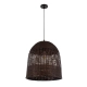  BORA-BORA 01736 Boho Κρεμαστό Φωτιστικό Οροφής με Ντουί 1 x E27 AC 220-240V IP20 - Καφέ - Μ42 x Π42 x Y44cm - 4