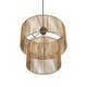 ROXXI 205-0019 Boho Κρεμαστό Φωτιστικό Οροφής με Ντουί 1 x E27 AC 220-240V IP20 - Μπεζ - M35 x Π35 x Υ37cm - 6