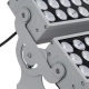FLOOD-ZENA 90220 Προβολέας Wall Washer για Φωτισμό Κτιρίων LED 120W 10800lm 3° DC 24V Αδιάβροχο IP65 L38 x W30.5 x H24cm Θερμό Λευκό 2700K - Ασημί - 3 Years Warranty - 11