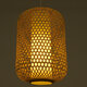 Vintage Κρεμαστό Φωτιστικό Οροφής Μονόφωτο Καφέ Ξύλινο Bamboo Φ40  MAURITIUS Φ40 00901 - 3