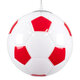 FOOTBALL 00646 Μοντέρνο Κρεμαστό Παιδικό Φωτιστικό Οροφής Μονόφωτο Κόκκινο Λευκό Γυάλινο Φ25 x Υ25cm - 5