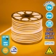 70566 OVALE 120° Degree Neon Flex Epistar LED SMD 2835 1m 12W/m 120LED/m 1212lm/m 120° DC 24V Αδιάβροχη IP68 Gold - Ultra Θερμό 2200K Dimmable - 1