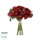 Artificial Garden RED ROSE BOUQUET 21307 Τεχνητό Διακοσμητικό Μπουκέτο Τριαντάφυλλα Κοκκινο Y24cm