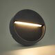 STEPINI GLB-103-0034 Φωτιστικό Σκαλοπατιού / Διαδρόμου LED 3W 270lm 45° AC 220-240V Αδιάβροχο IP65 Θερμό Λευκό 2700K - Sanan SMD Chip - Μαύρο Ματ - Μ12 x Π3 x Υ12cm - 3 Χρόνια Εγγύηση - 2