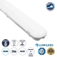 EMERGANO 60179 60cm Γραμμικό Βιομηχανικό Φωτιστικό Tri-Proof Τεχνολογίας Emergency με Ενσωματωμένη Μπαταρία Li-Ion 3.7V 2600mAH & Αυτονομία 3 Ώρες LED 24W 3120lm 120° AC 220-240V Αδιάβροχο IP65 Ψυχρό Λευκό 6000K - LUMILEDs SMD Chip & TÜV SÜD Driver - Γκρι με Γαλακτερό Κάλυμμα Πλαστικό PC - 1