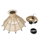  OZERO 01603 Boho Κρεμαστό Φωτιστικό Οροφής με Ντουί 1 x E27 AC 220-240V IP20 - Μπεζ & Μαύρο - Μ41 x Π41 x Y28cm - 11
