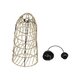 NETI 205-0024 Boho Κρεμαστό Φωτιστικό Οροφής με Ντουί 1 x E27 AC 220-240V IP20 - Μπεζ - M20 x Π20 x Υ49cm - 11