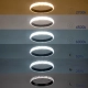  DIAMOND 61128 Μοντέρνο Κρεμαστό Φωτιστικό Οροφής LED 30W 3513lm 360° AC 220-240V IP20 Ρυθμιζόμενο Λευκό CCT με Χειριστήριο από 2700K έως 6000K Dimmable - Lumileds SMD Chip - Μαύρο Ματ - Μ40 x Π40 x Υ3cm - 3 Χρόνια Εγγύηση - 10
