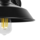 RAY 01065 Vintage Φωτιστικό Τοίχου - Απλίκα με Ντουί 1 x E27 AC 220-240V IP20 - Μαύρο - Μ26 x Π36 x Υ28cm - 8