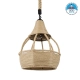  KUBRIC 01605 Boho Κρεμαστό Φωτιστικό Οροφής με Ντουί 1 x E27 AC 220-240V IP20 - Μπεζ - Μ30 x Π30 x Y40cm - 1