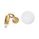kelvo® ESTETICO KLV-101-0382 Κρεμαστό Φωτιστικό Οροφής για Λάμπα με Ντουί E27 AC 220-240V IP20 - Χρυσό Βούρτσας Πλατίνα & Λευκό - Μ20 x Π20 x Υ38cm - 9